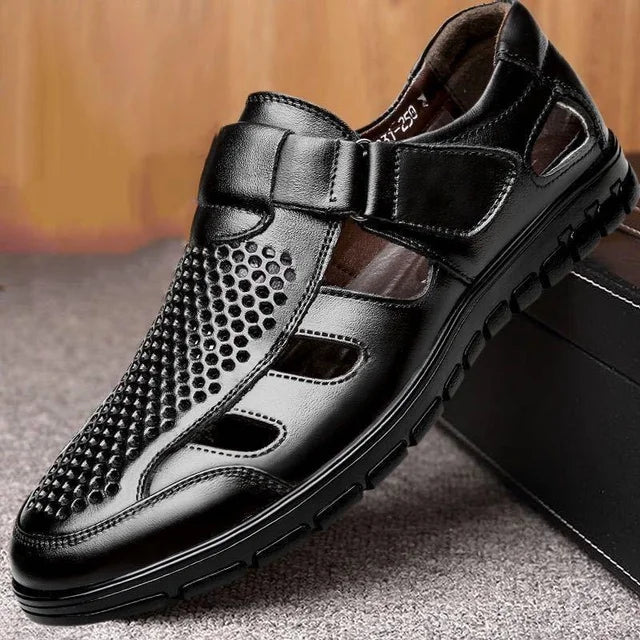 Sandália Masculina em Couro Legítimo - Mordern
