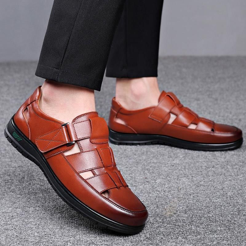 Sapatênis Masculino em Couro Legítimo Antiderrapante - Leather Man Style