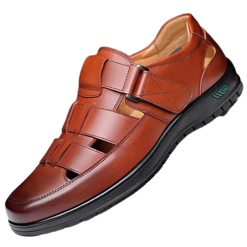Sapatênis Masculino em Couro Legítimo Antiderrapante - Leather Man Style