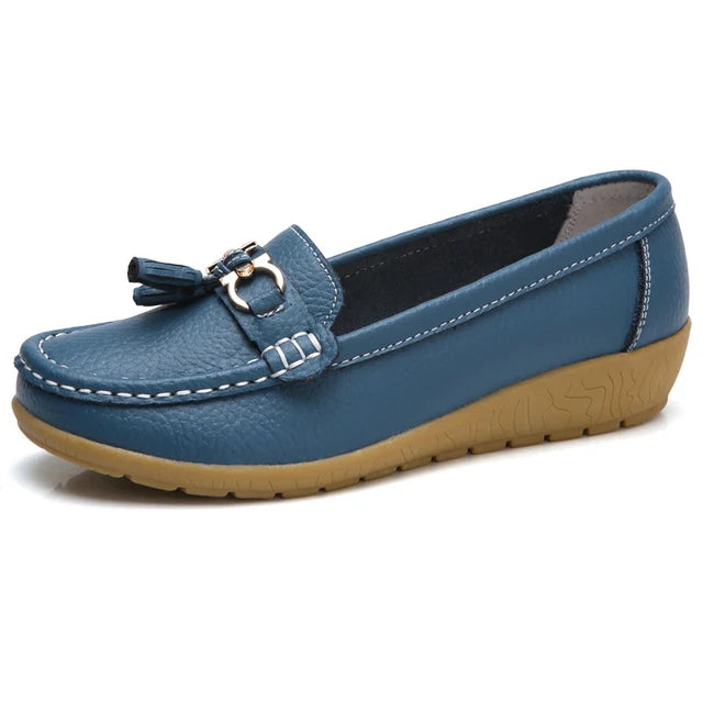 Mocassim de Couro Legítimo Feminino Casual - Yummy