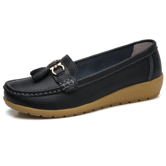 Mocassim de Couro Legítimo Feminino Casual - Yummy