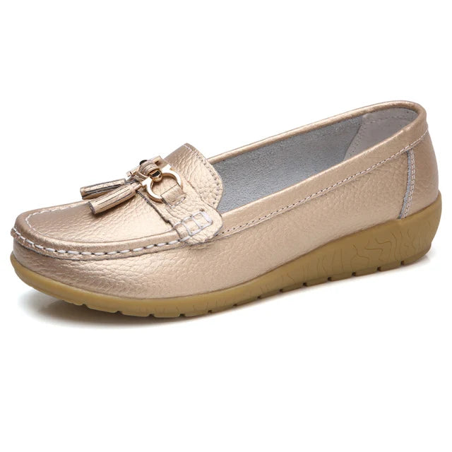 Mocassim de Couro Legítimo Feminino Casual - Yummy