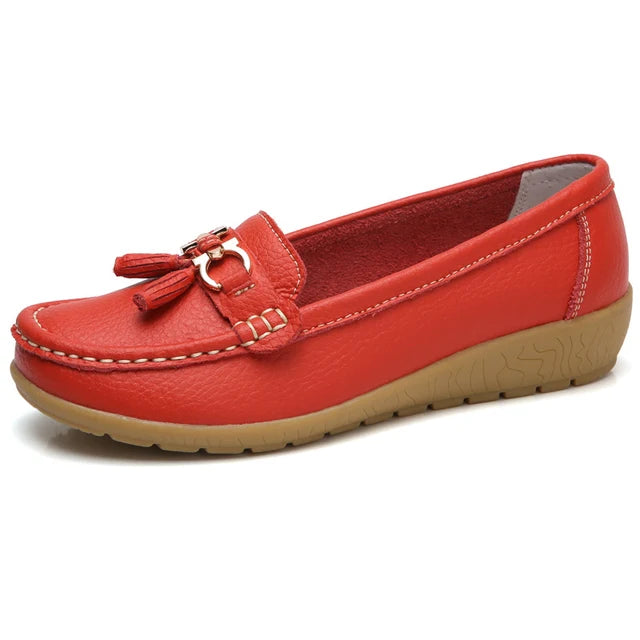 Mocassim de Couro Legítimo Feminino Casual - Yummy