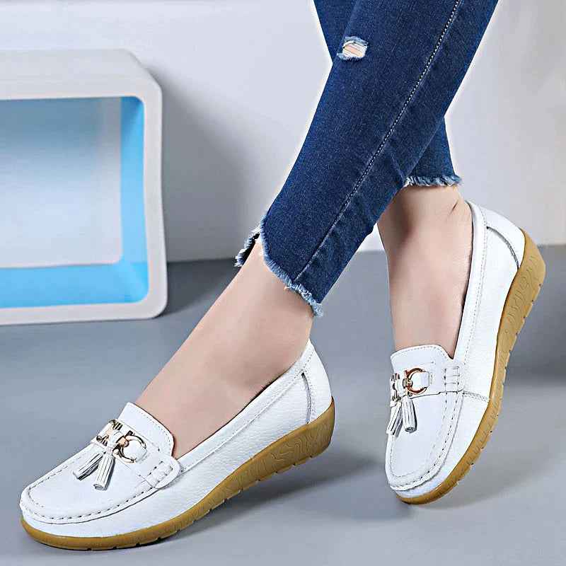 Mocassim de Couro Legítimo Feminino Casual - Yummy