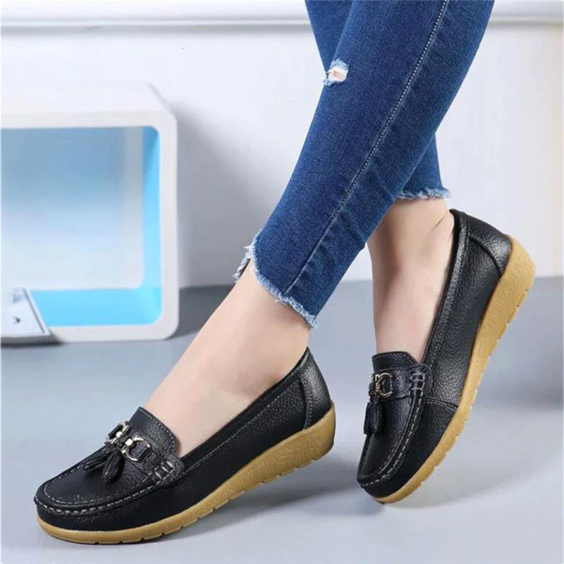 Mocassim de Couro Legítimo Feminino Casual - Yummy