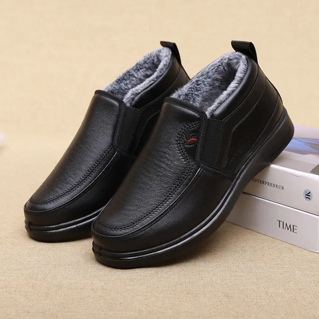Bota Masculina de Inverno em Couro Legítimo - Estilo Social