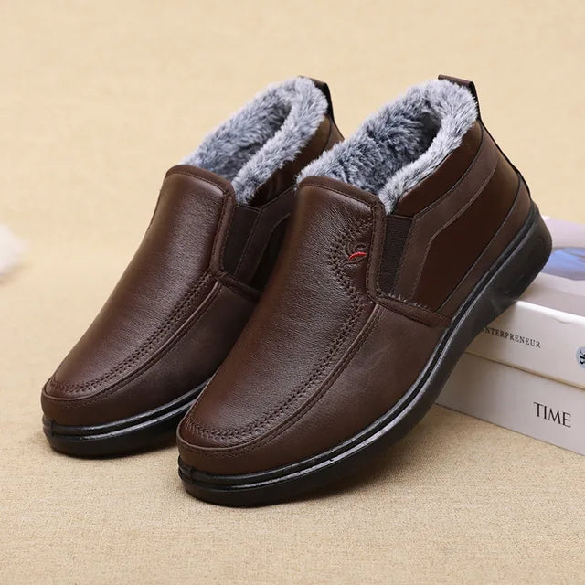 Bota Masculina de Inverno em Couro Legítimo - Estilo Social