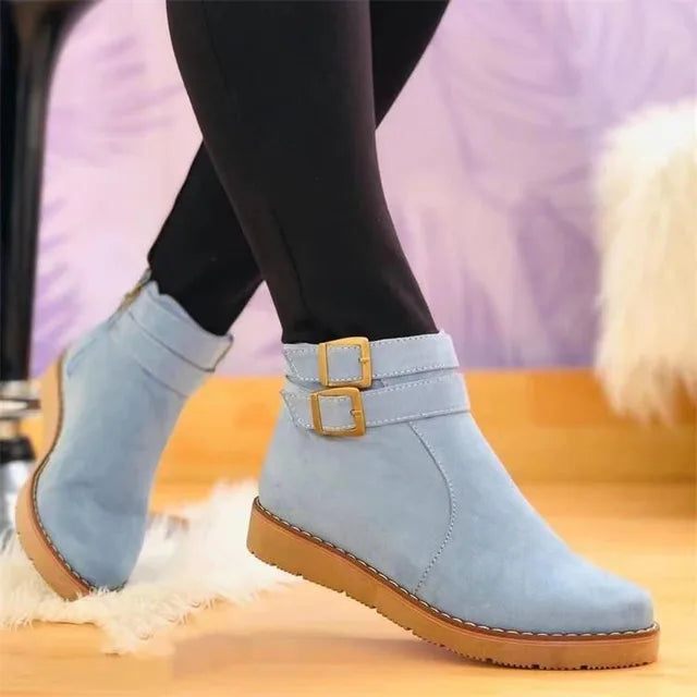Bota Feminina de Inverno em Couro Legítimo - Glow