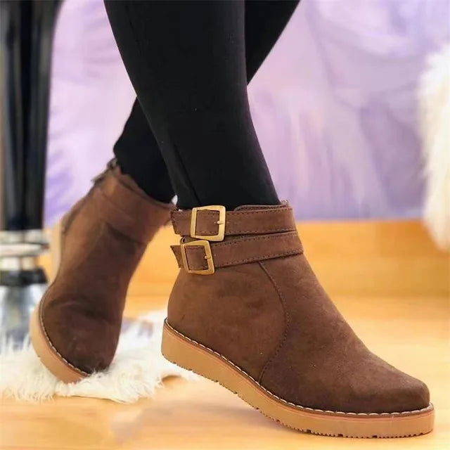 Bota Feminina de Inverno em Couro Legítimo - Glow