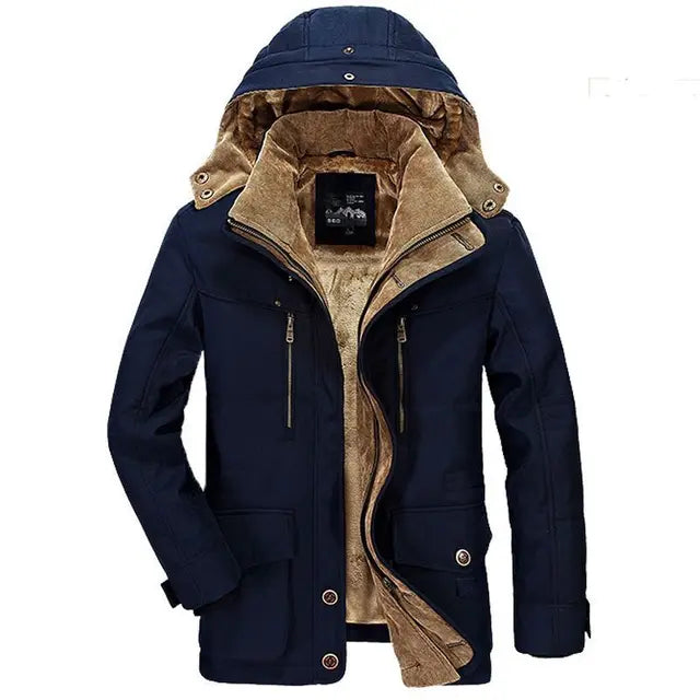 Jaqueta Masculina de Inverno em Couro Legítimo - Centure