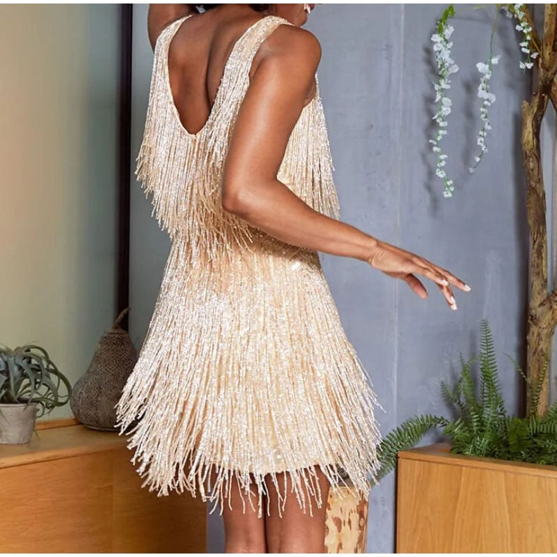Vestido Feminino Com Franjina - Glim 7
