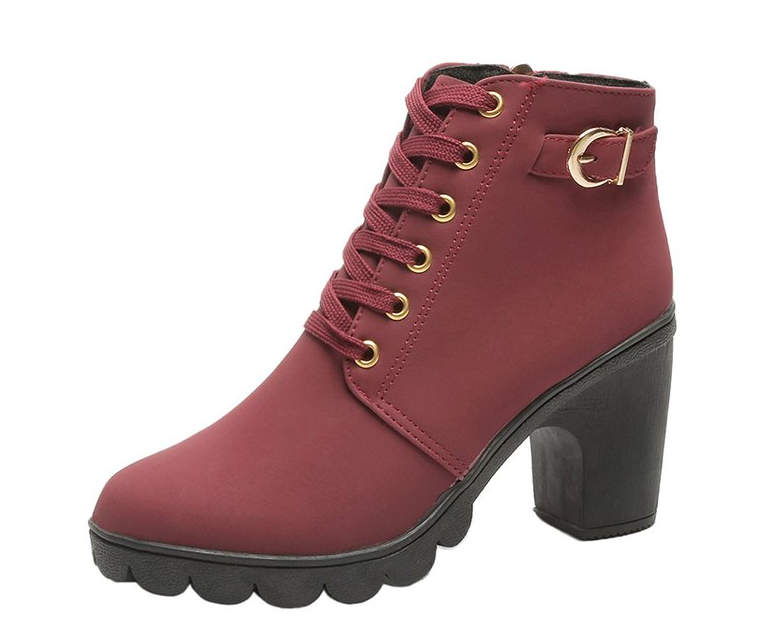 Botas Femininas em Couro Legítimo - Punk Leather