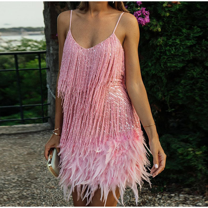 Vestido Feminino Com Franjina - Glim 7