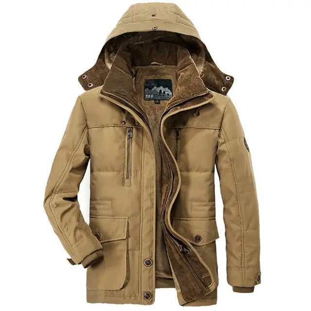 Jaqueta Masculina de Inverno em Couro Legítimo - Centure