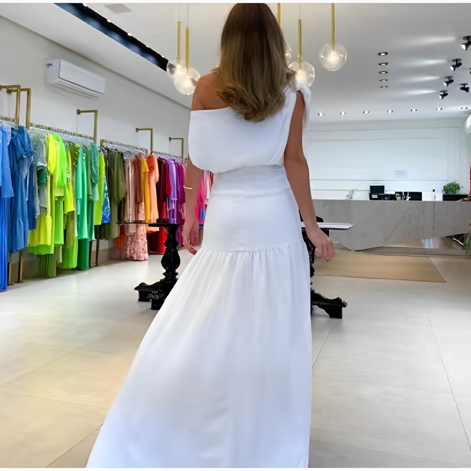 Vestido Royal - Elegante Sofisticado Primavera Verão 1