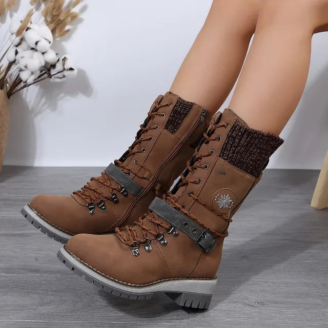 Bota Feminina de Inverno em Couro Legítimo - Alpina