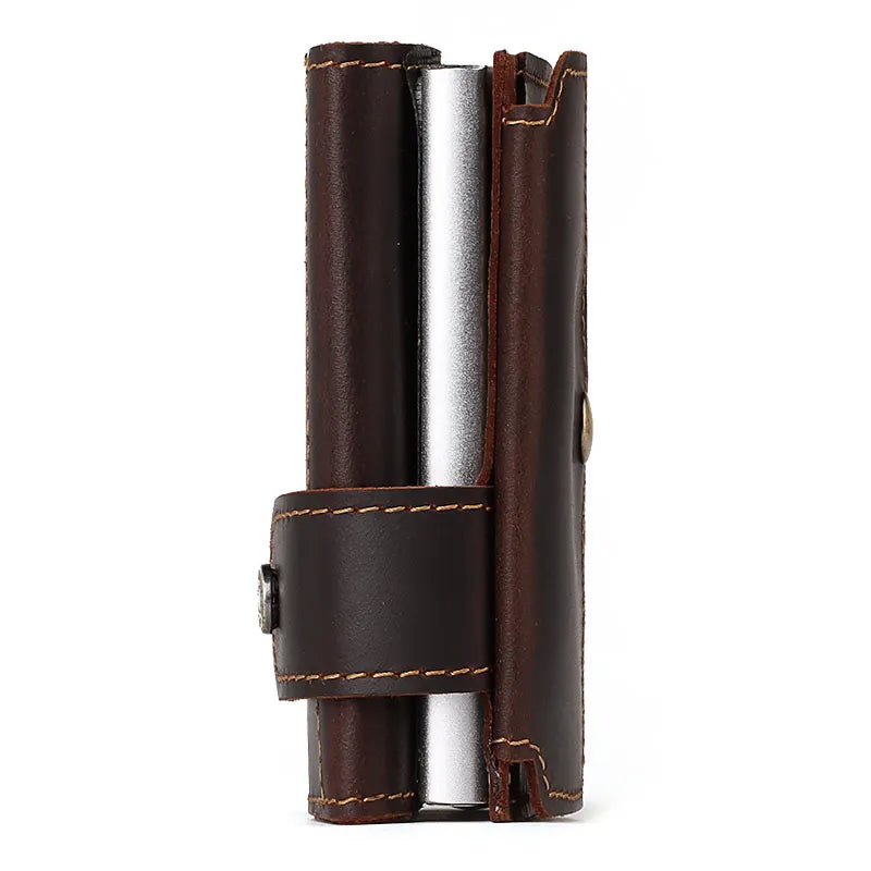Carteira masculina de couro legítimo - Rocky