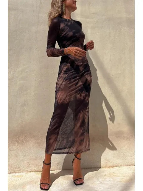 Vestido Feminino Para o Outono Longo - Lorena