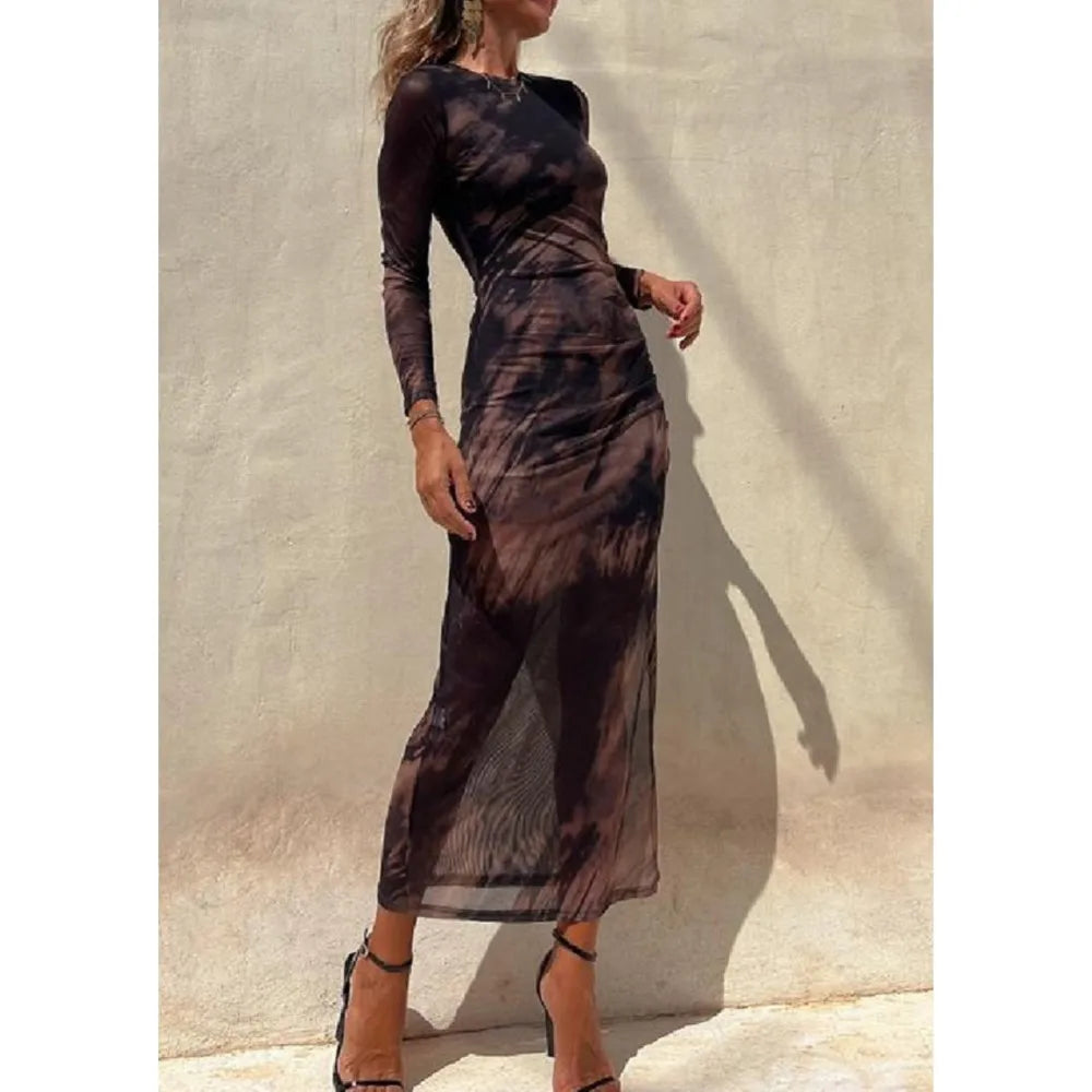 Vestido Feminino Para o Outono Longo - Lorena