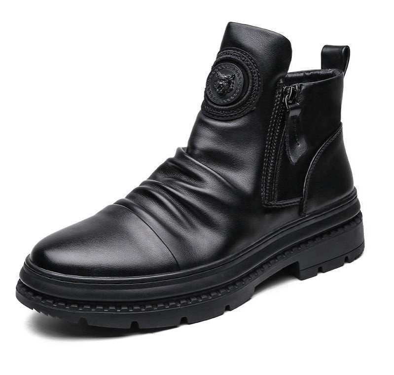 Bota Masculina de Couro Legítimo -Comfort Brutus