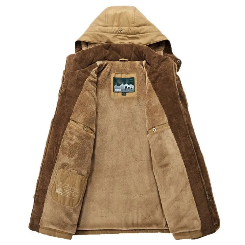 Jaqueta Masculina de Inverno em Couro Legítimo - Centure