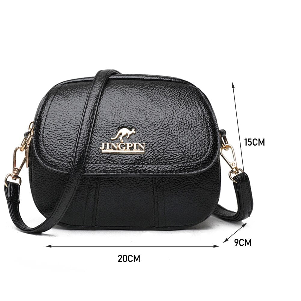 Bolsa Tranversal Feminina Pequena de Couro Legítimo Luxuosa - Mini Lovely