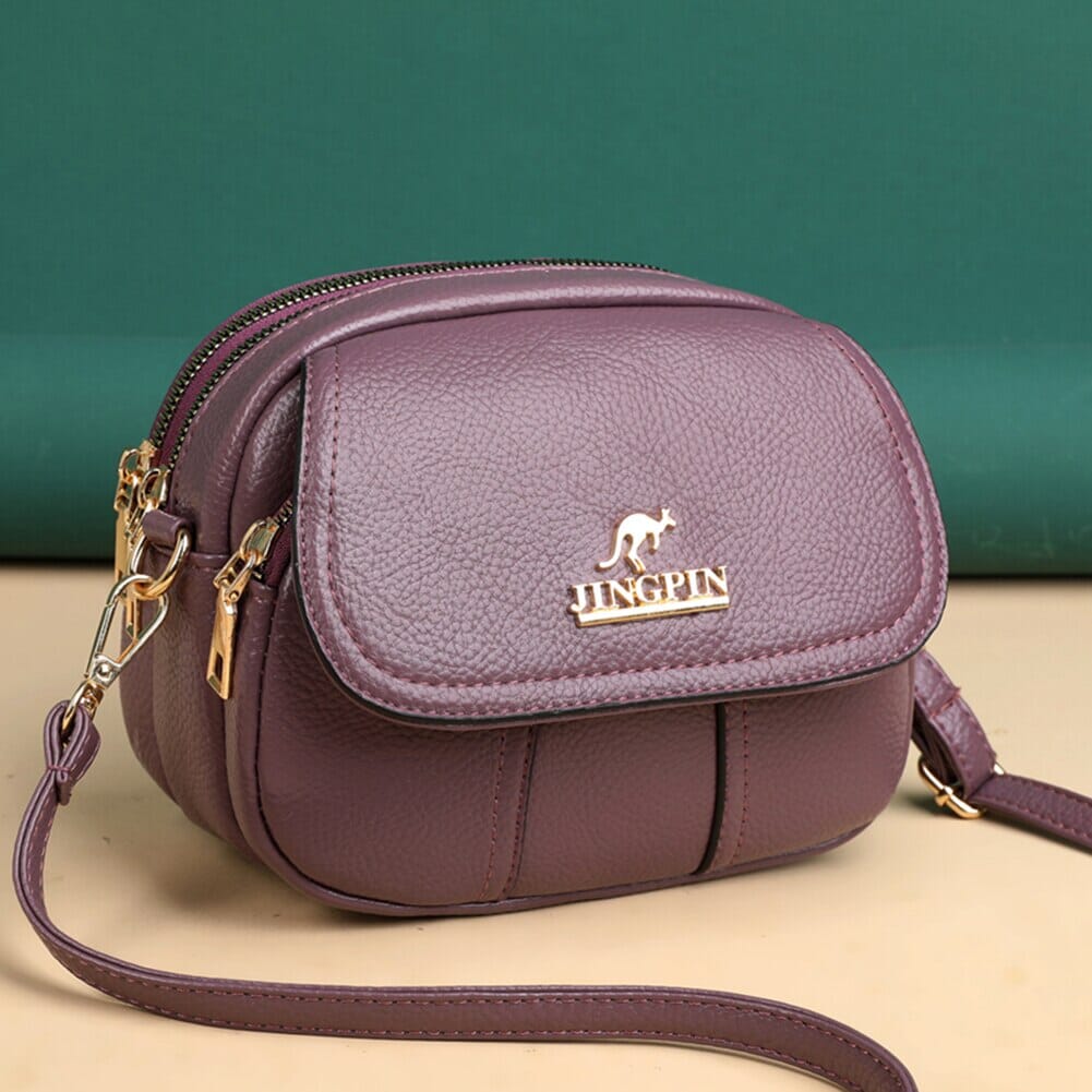 Bolsa Tranversal Feminina Pequena de Couro Legítimo Luxuosa - Mini Lovely