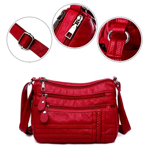 Bolsa Feminina de Couro Legítimo - Elegance Crossbody Deluxe