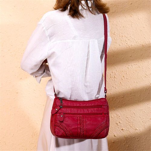 Bolsa Feminina de Couro Legítimo - Elegance Crossbody Deluxe