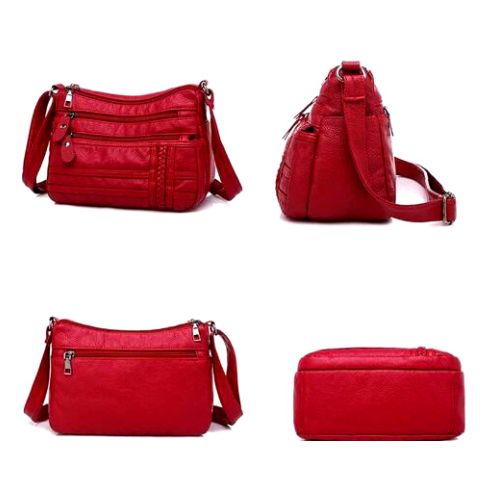 Bolsa Feminina de Couro Legítimo - Elegance Crossbody Deluxe
