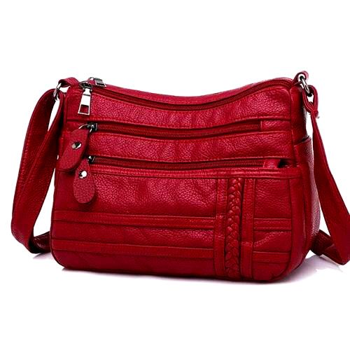 Bolsa Feminina de Couro Legítimo - Elegance Crossbody Deluxe