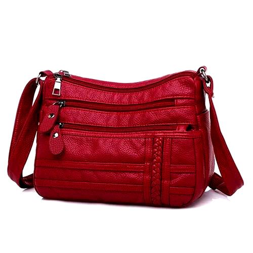Bolsa Feminina de Couro Legítimo - Elegance Crossbody Deluxe