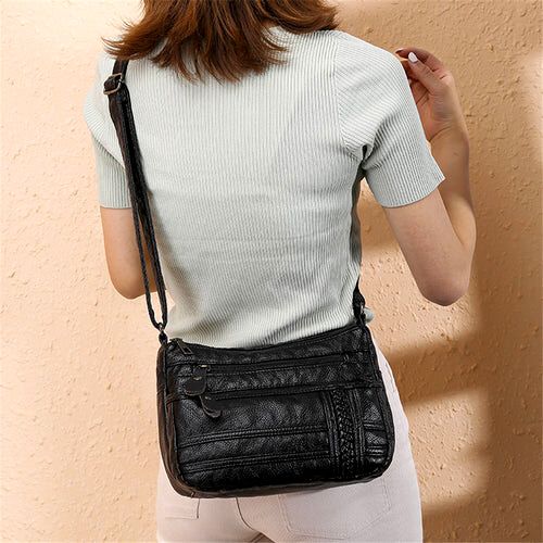 Bolsa Feminina de Couro Legítimo - Elegance Crossbody Deluxe