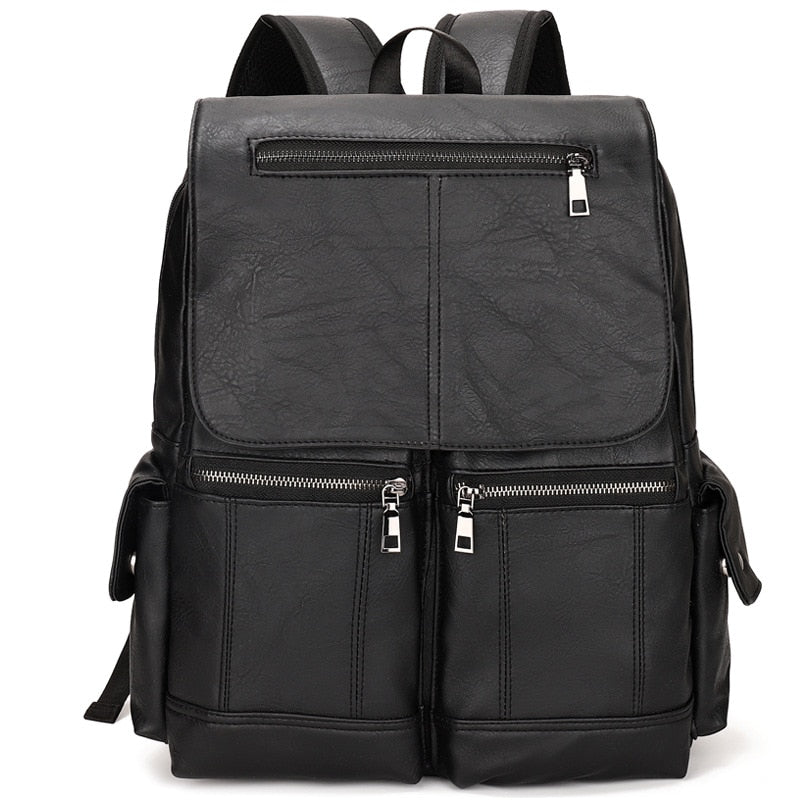 Mochila Masculina de Couro Legítimo - Travel Bag
