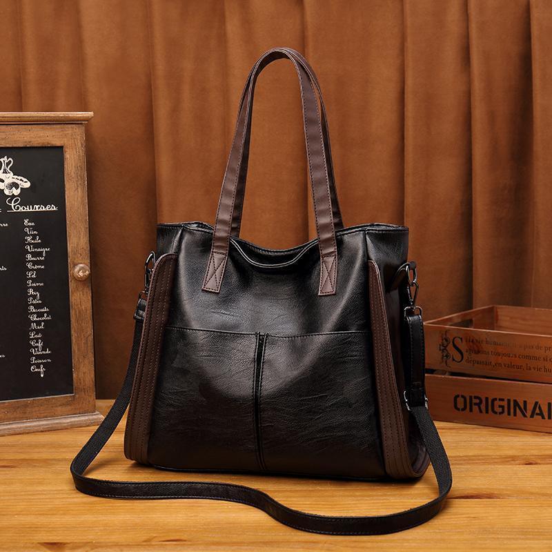 Bolsa de Couro Legítimo Feminina Clássica - Sofia Vintage Girl