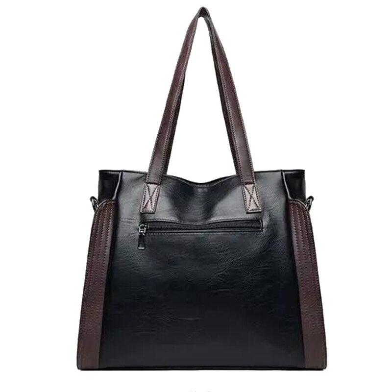 Bolsa de Couro Legítimo Feminina Clássica - Sofia Vintage Girl