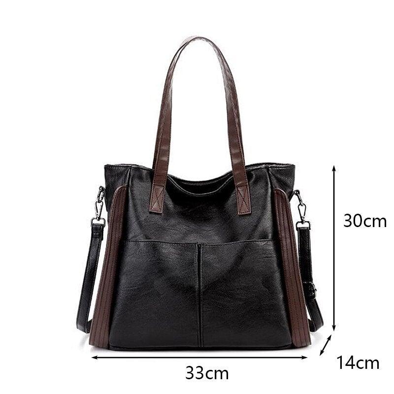 Bolsa de Couro Legítimo Feminina Clássica - Sofia Vintage Girl