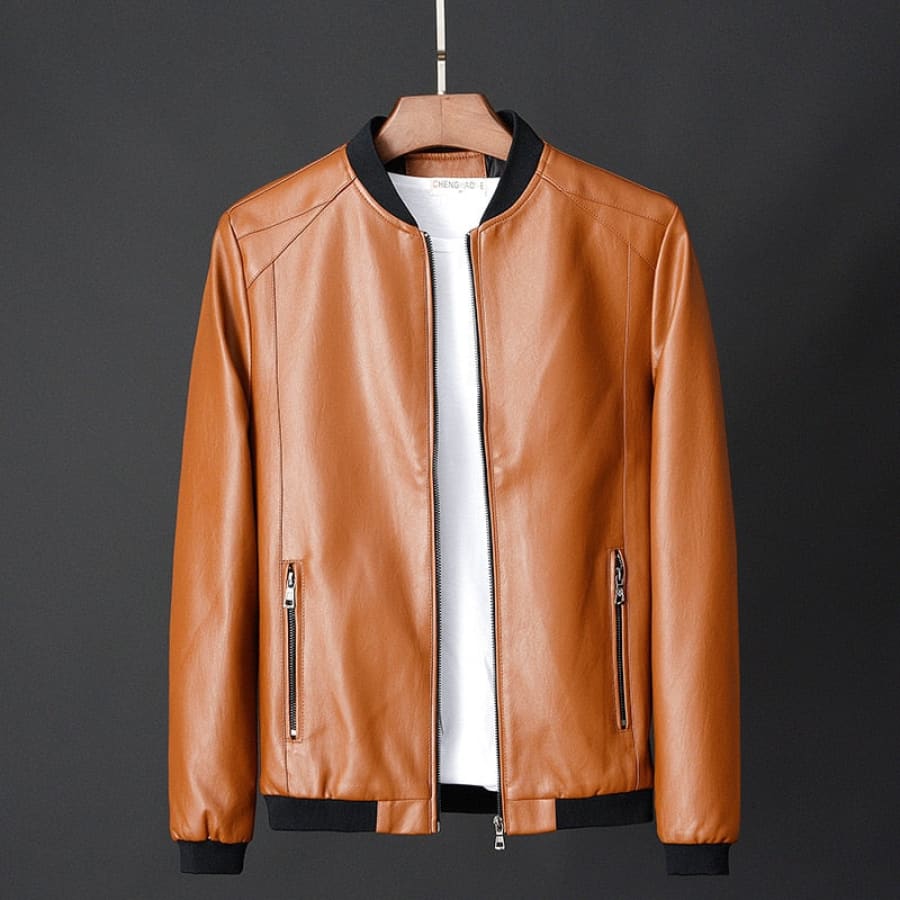Jaqueta de Couro Masculina Casual Confortável - Leather Max