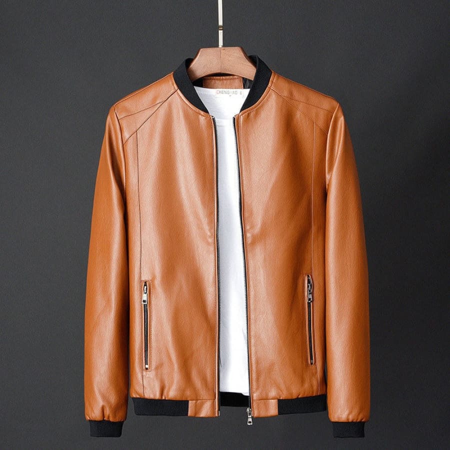 Jaqueta de Couro Masculina Casual Confortável - Leather Max