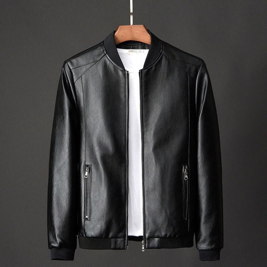 Jaqueta de Couro Masculina Casual Confortável - Leather Max