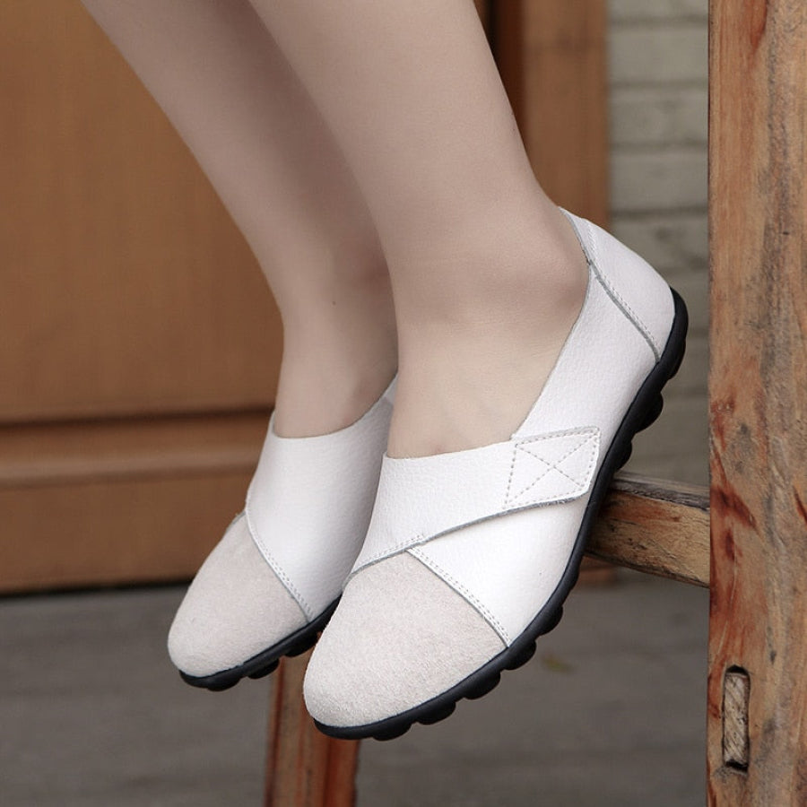Mocassim Feminino Confortável de Couro Legítimo - Ultra Flex