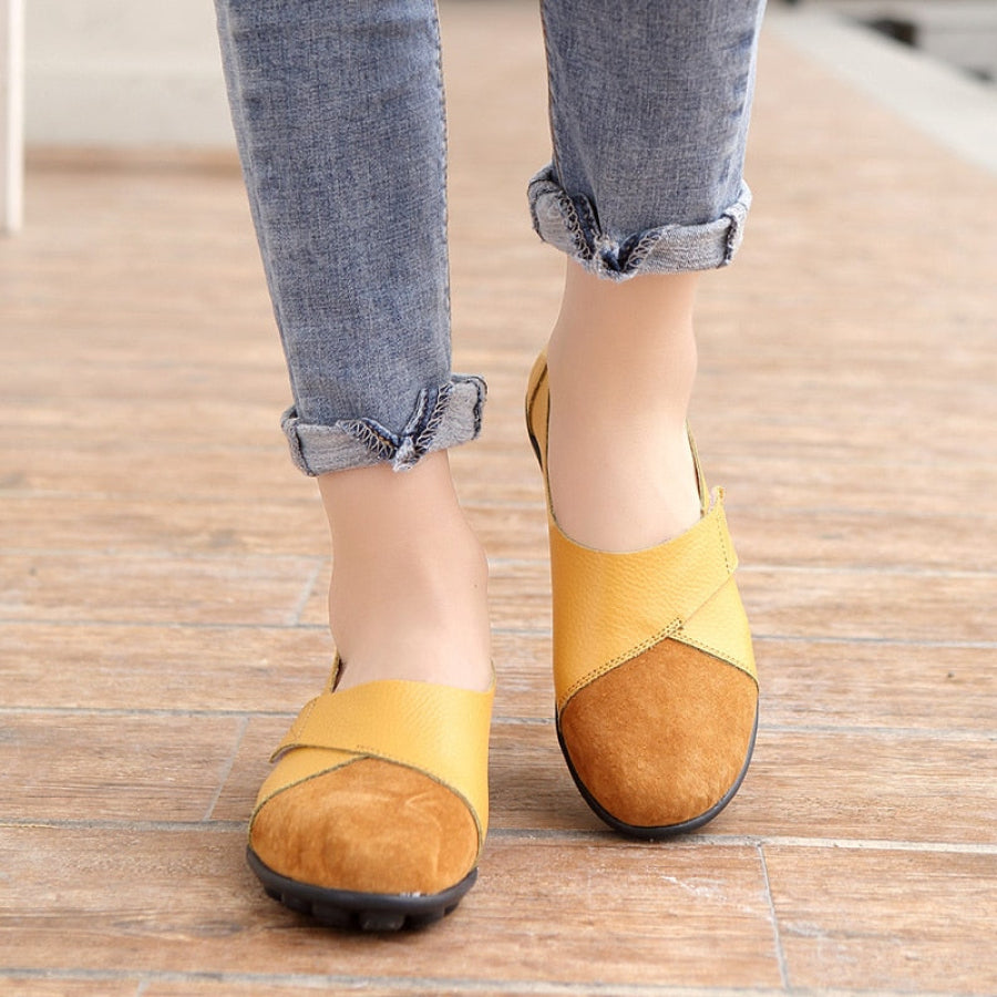 Mocassim Feminino Confortável de Couro Legítimo - Ultra Flex
