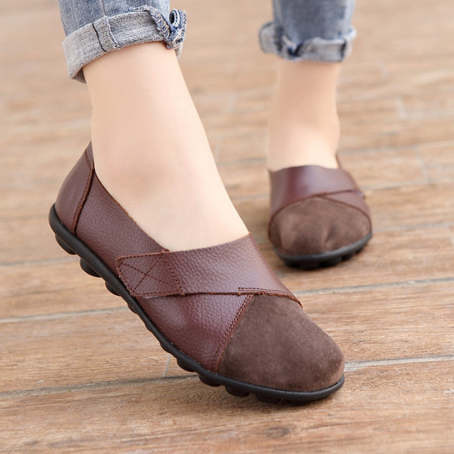 Mocassim Feminino Confortável de Couro Legítimo - Ultra Flex