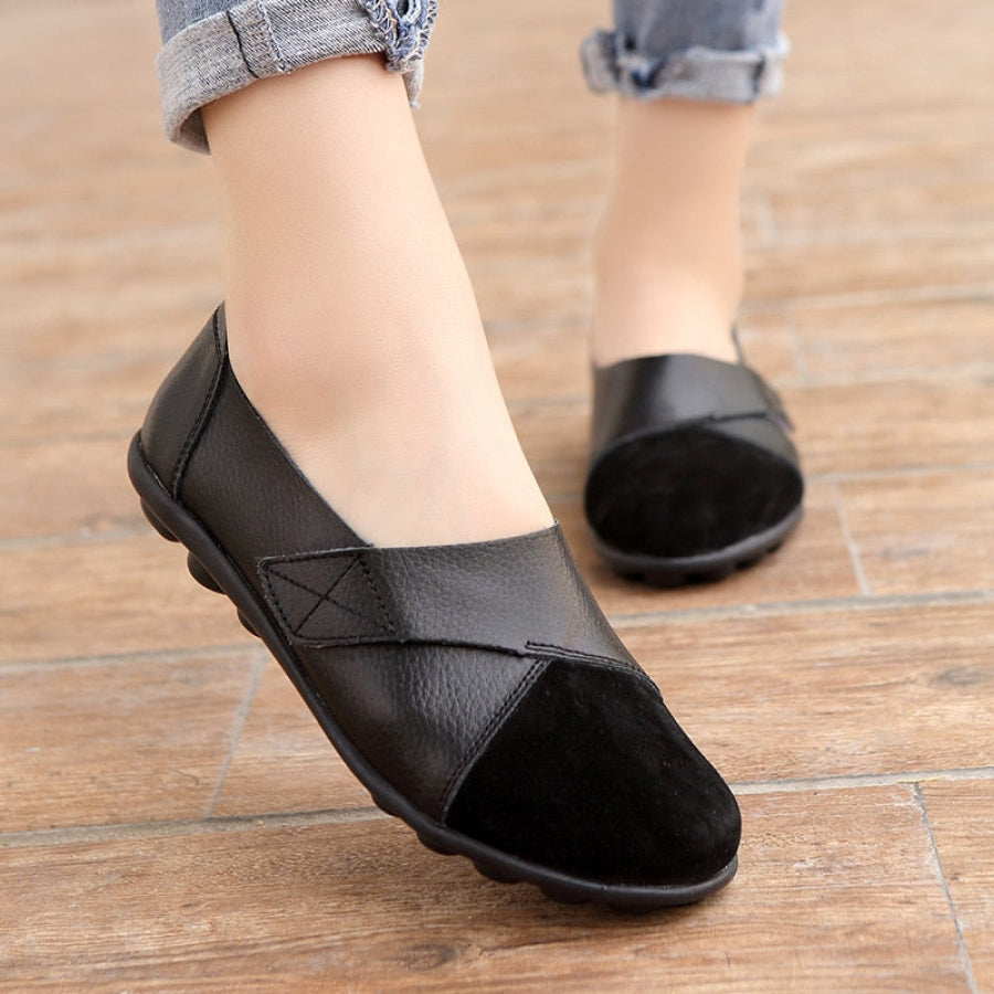 Mocassim Feminino Confortável de Couro Legítimo - Ultra Flex