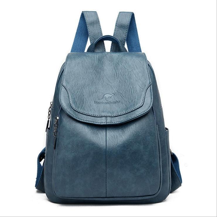 Mochila de Couro Legítimo Feminina - Jasmim