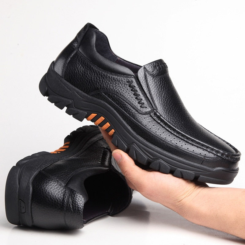 Sapato Masculino Casual Slip On de Couro Legítimo - Active Comfort
