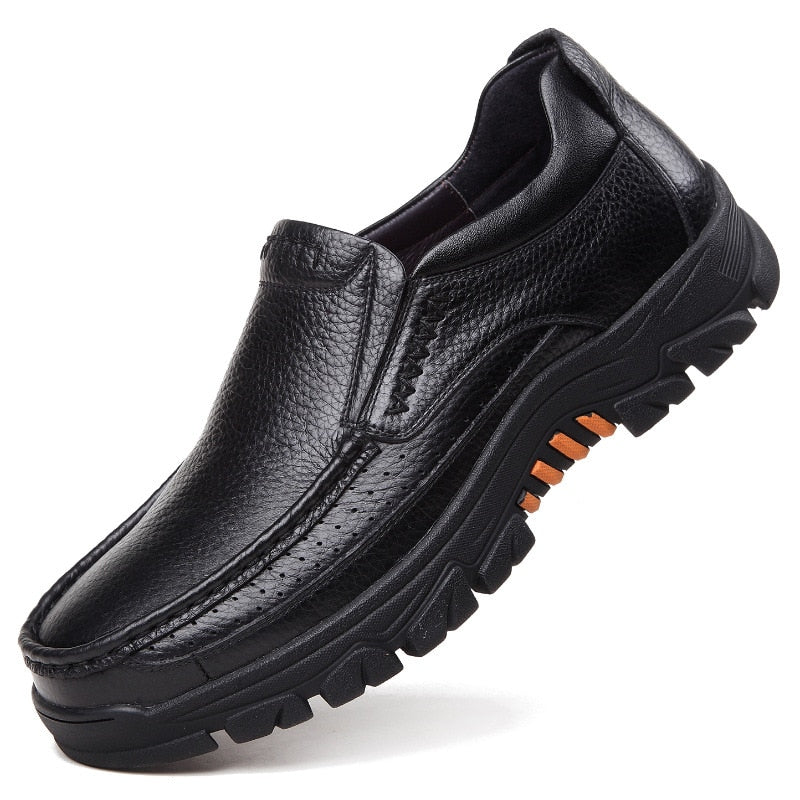 Sapato Masculino Casual Slip On de Couro Legítimo - Active Comfort