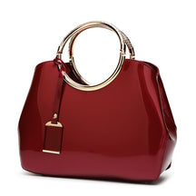 Bolsa De Couro Legítimo Feminina Envernizada - Luxeverse
