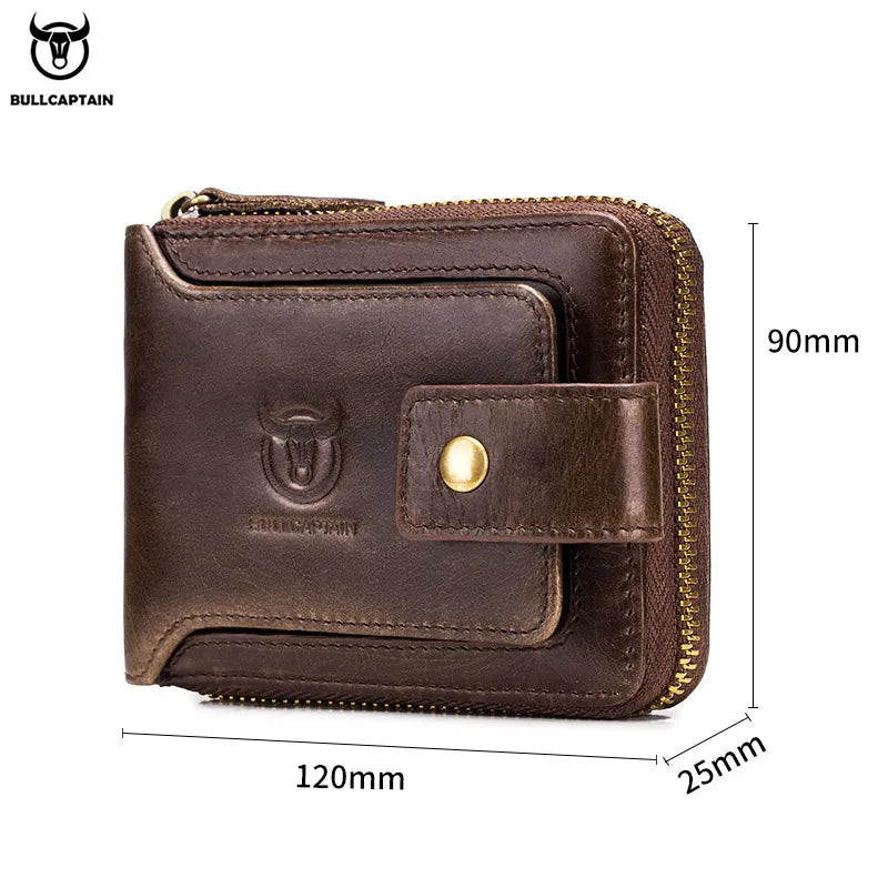 Carteira masculina de couro legítimo - Captain