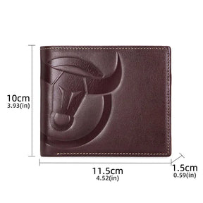 Carteira Masculina De Couro Legítimo - Bull